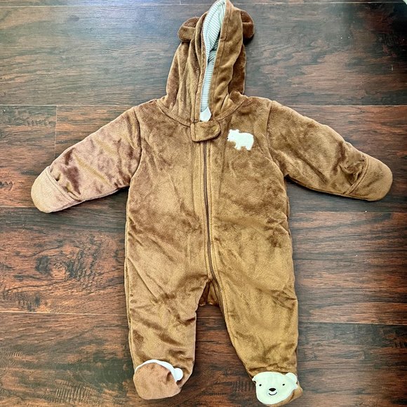 Just One You Carter's Winter bear suit 6 months - Picture 1 of 7
